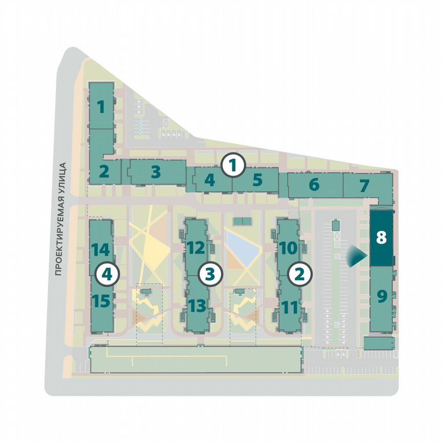 2-к. квартира, 51,3 м², 4/13 эт.