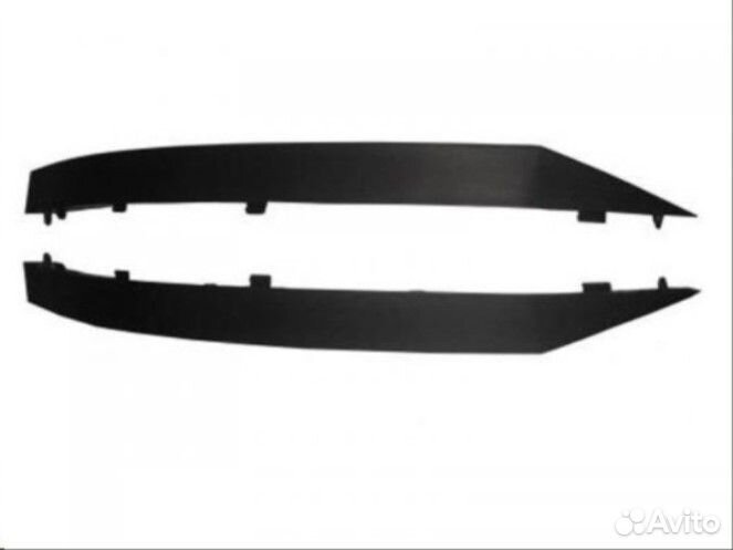 Накладки на передний бампер Приора 2 Ваз 21704