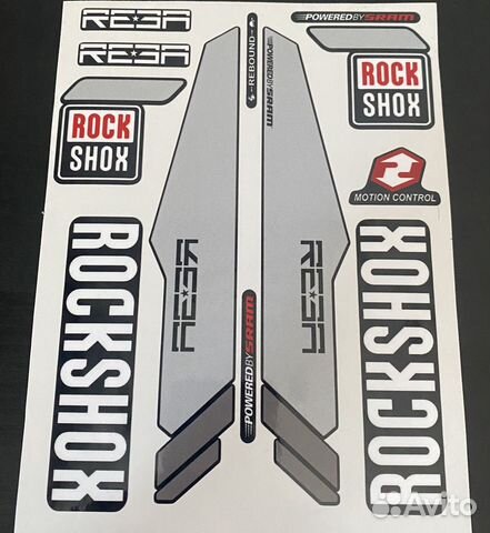 Наклейки для вилок RockShox