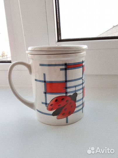 Кружка с ситечком и крышкой