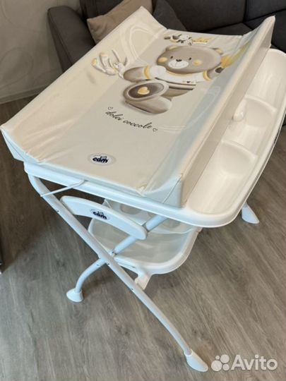 Ванночка для купания с пеленальным столиком cam