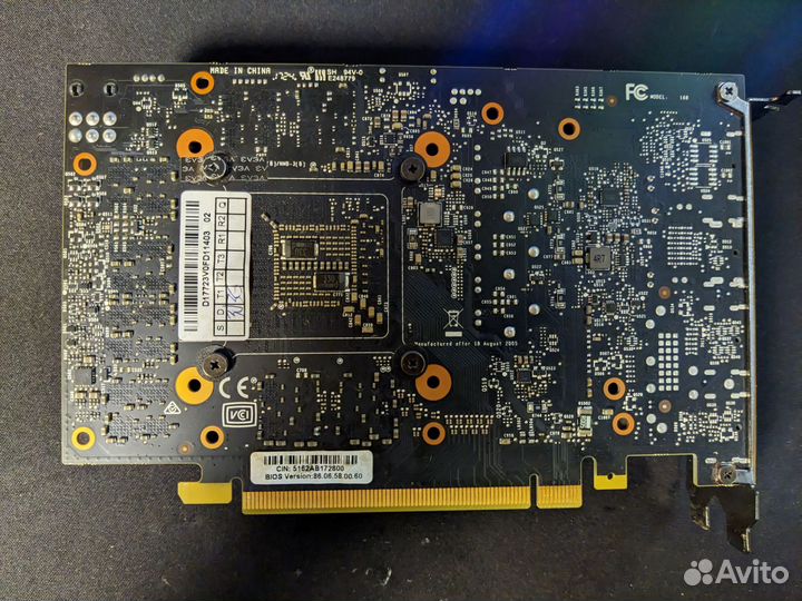 Видеокарта NVidia evga p106-100 (gtx1060 6gb)