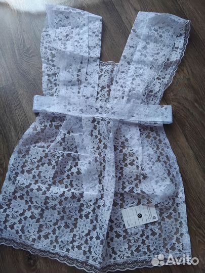 Школьный фартук + гольфы. Новые