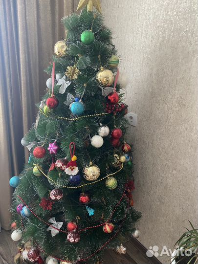 Елка искусственная литая 180 бу