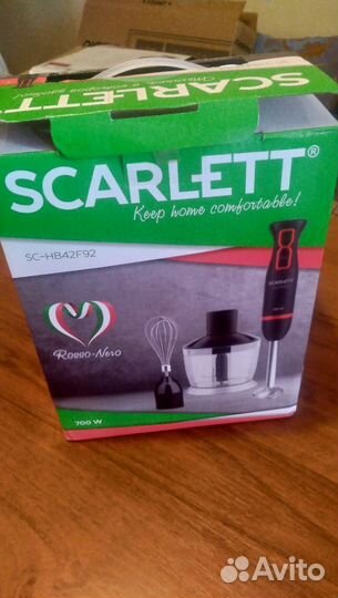 Блендер погружной scarlett новый