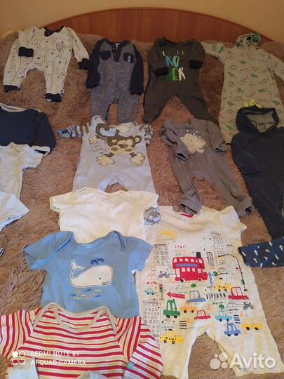 Вещи пакетом на мальчика от 6 до 9 месяцев