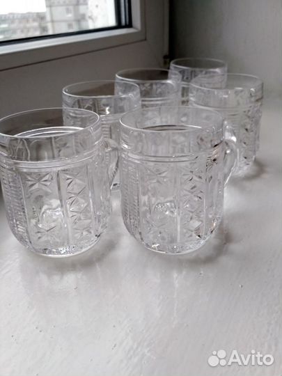 Кружки хрустальные