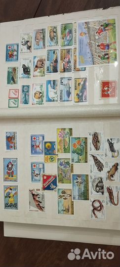 Большой альбом с иностранными марками чист/гаш