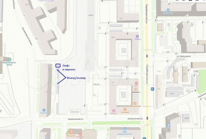 Машиноместо, 13 м²