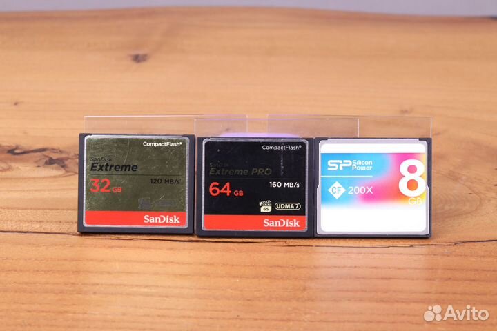 Карты памяти CompactFlash (8GB, 32GB и 64GB)