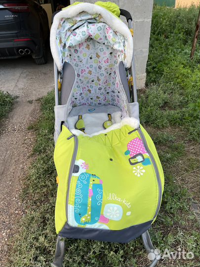 Санки коляска nika