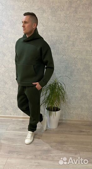 Спортивный костюм теплый на флисе мужской