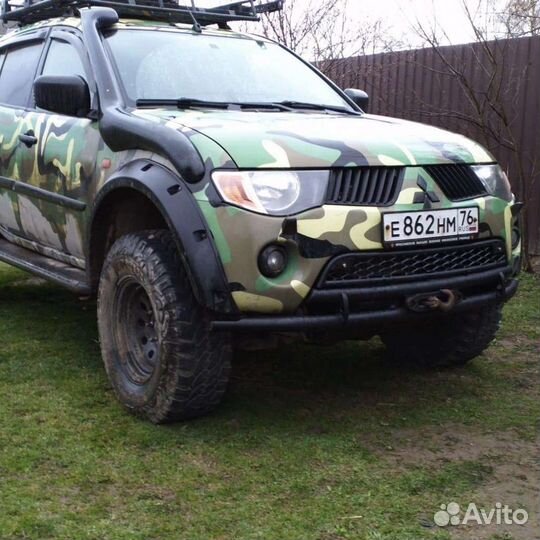 Силовой бампер для MMC L-200 и pajero sport