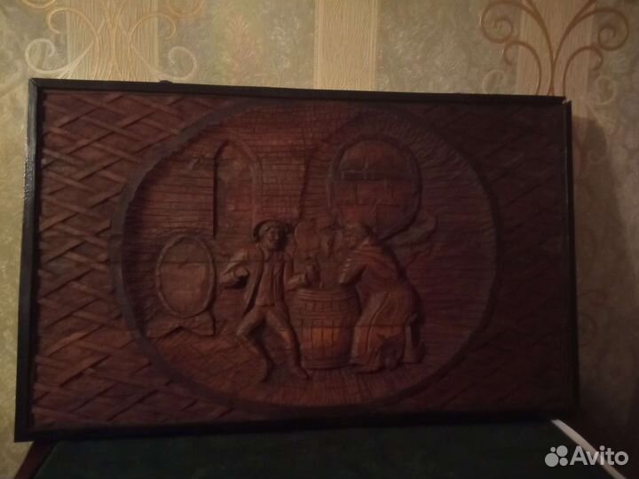 Картина резная на дереве