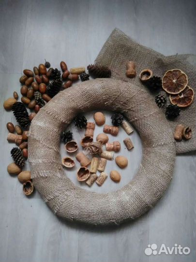 Венок рождественский (ручная работа)