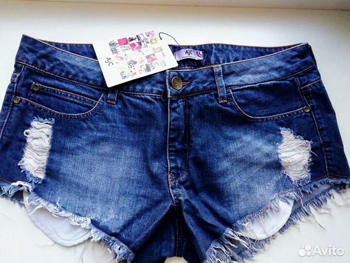 Джинсовые шорты новые (хлопок) AJS