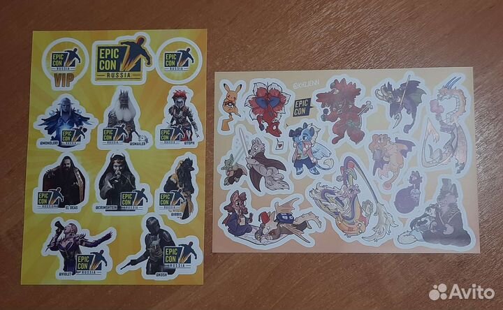 Epic con стикерпаки наклейки официальный мерч