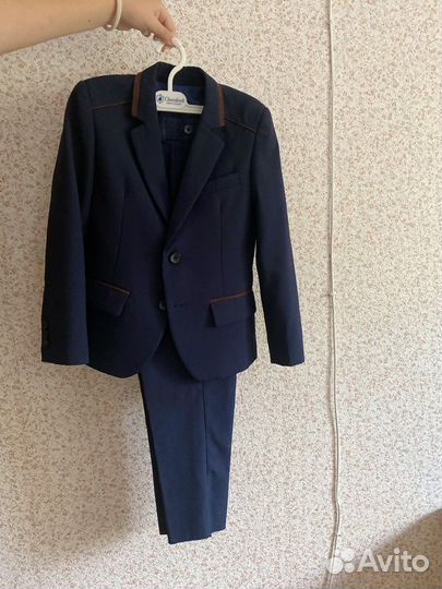 Школьный костюм для мальчика 134 синий
