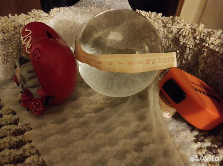 Стеклянный шар большой хрустальный для гадания