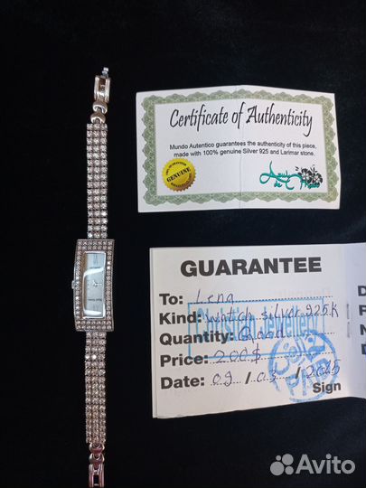 Серебряный браслет, серебряные часы