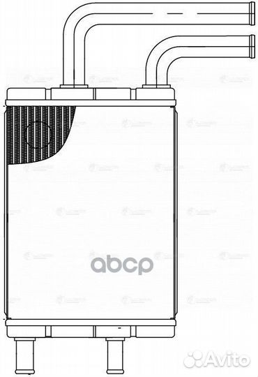 Радиатор отопителя салона chery fora 06- (4