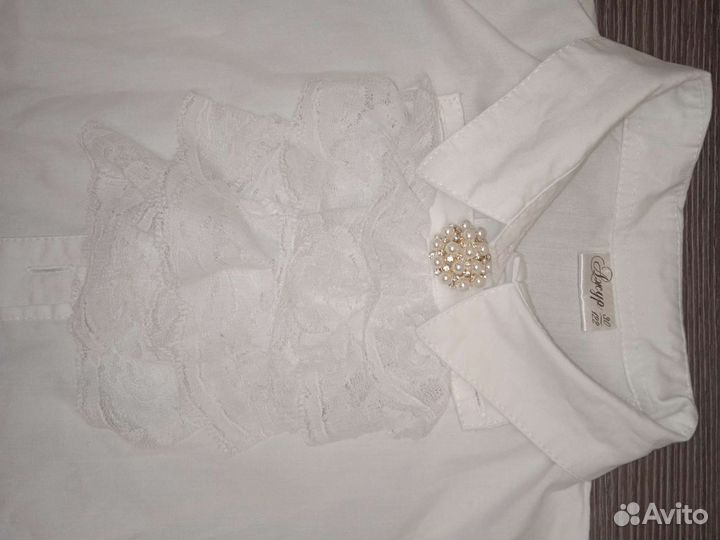 Блузка школьная 122-128