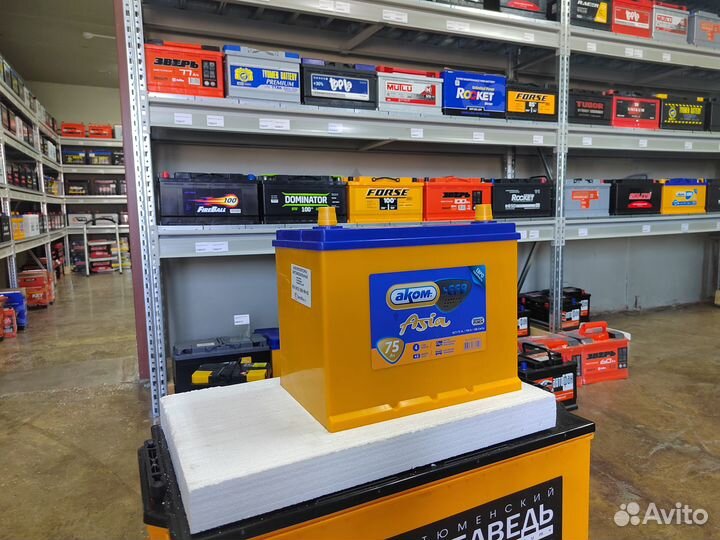 Аккумулятор Аком Азия EFB 75 Ач обр 750 А