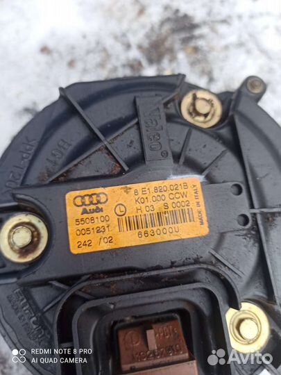 Ауди А4 (В6) Моторчик печки Valeo 8E1 820 021B