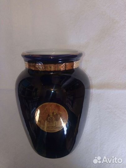 Ваза кобальт Москва лфз