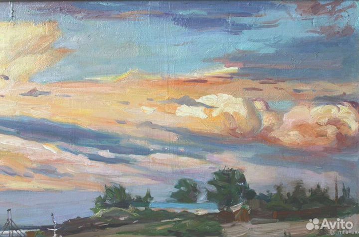 Картина маслом на холсте пейзаж