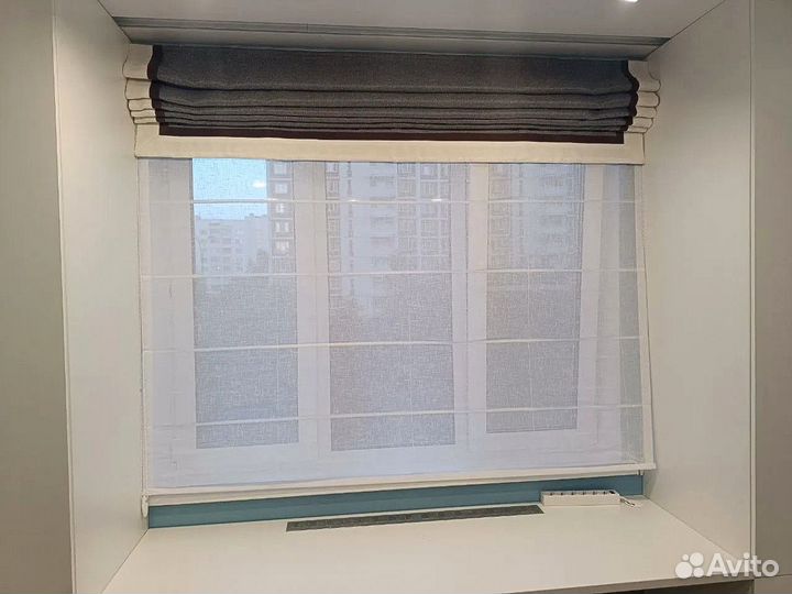 Римская штора день-ночь