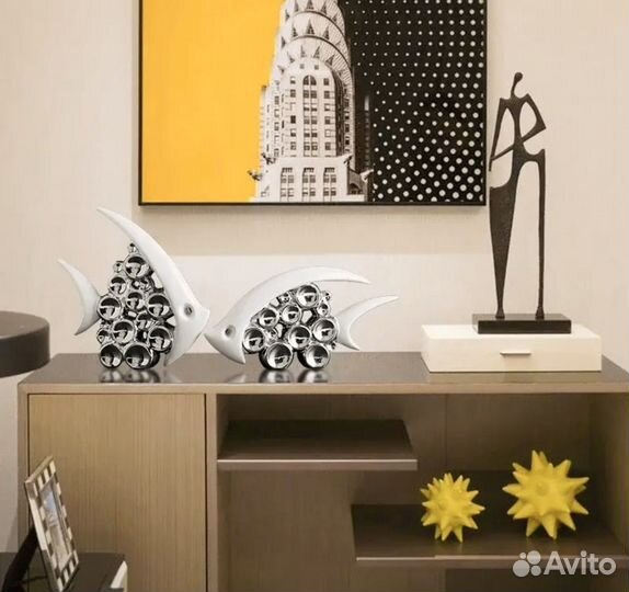 Интерьерная рыба керамика