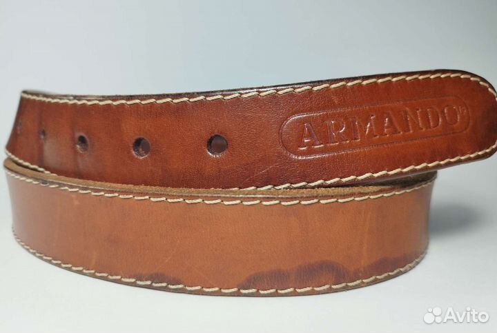 Кожаный ремень без пряжки