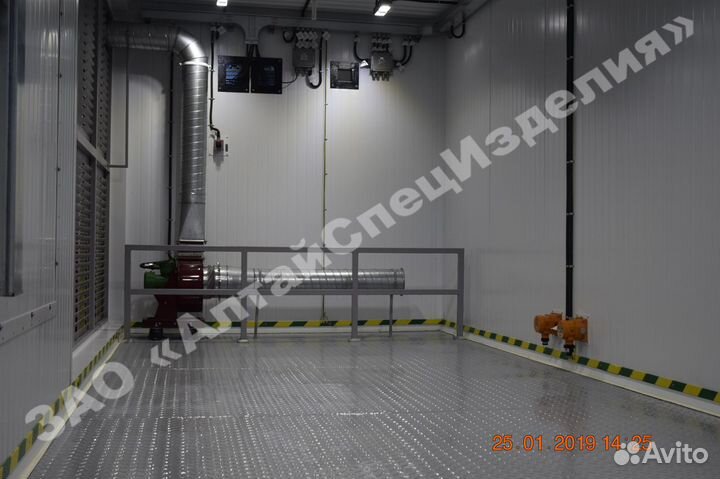 Блочный склад для хранения материалов и баллонов