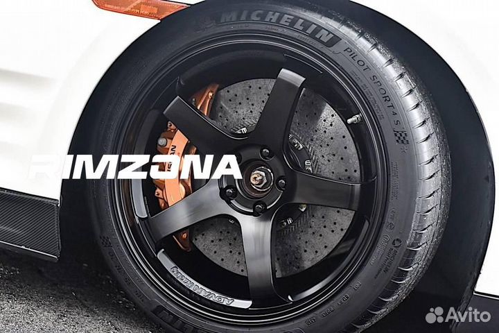 Литые диски GT R17 et38.0 4x100.0 Черный с полиров