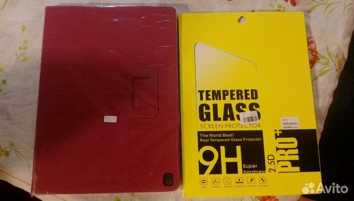 Чехол на планшет И стекло защитное На iPad. Размер
