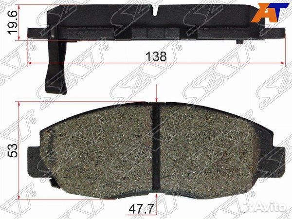 Колодки тормозные передние honda civic