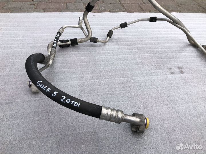 Трубка кондиционера на VW Golf 5 2.0 TDI