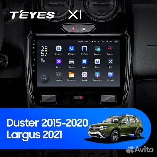 Магнитола teyes X1 8ядер renault duster 2015-2020