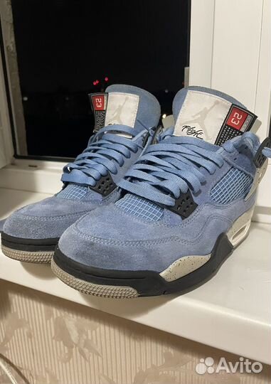 Nike air jordan 4 university blue оригинал