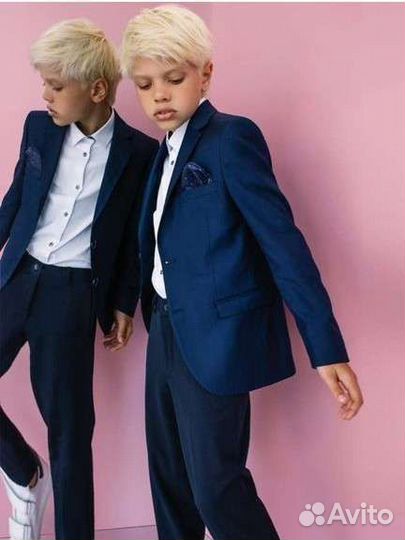 Школьный костюм для мальчика 128 синий