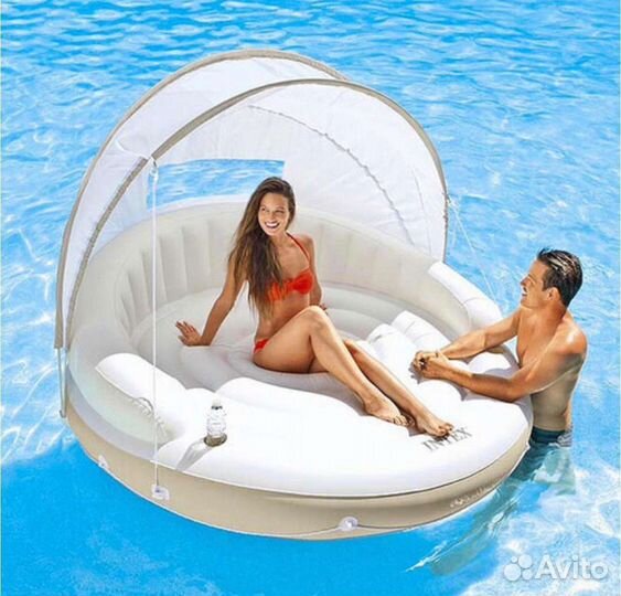 Надувной плот матрас кровать intex, новый