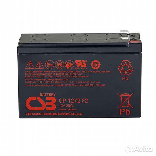 Аккумулятор CSB GP 1272 (25W) новый