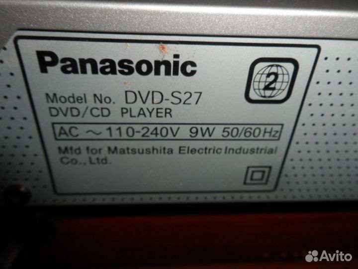 DVD плеер Panasonic DVD-S27+пульты