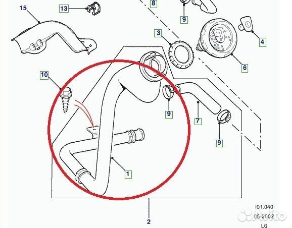 Горловина бака Land Rover Freelander 1