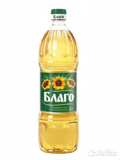 Масло подсолнечное рафинированное дезодорированное