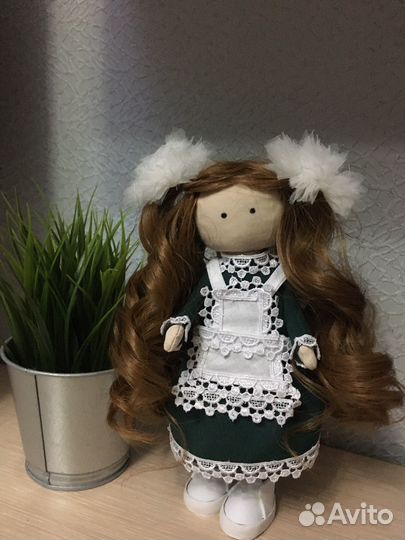 Кукла ручной работы «Первоклашка»
