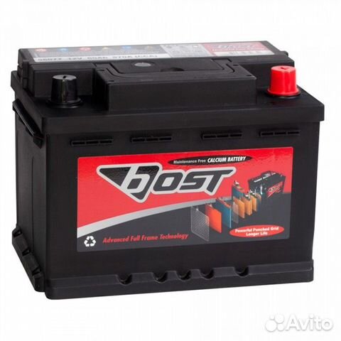 Аккумулятор Bost 62R (56219) обр. пол. 62 Ач