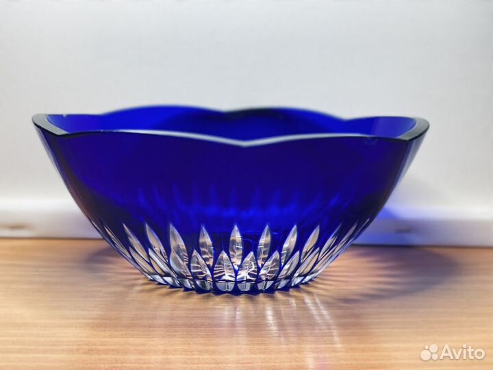 Салатница Богемское стекло