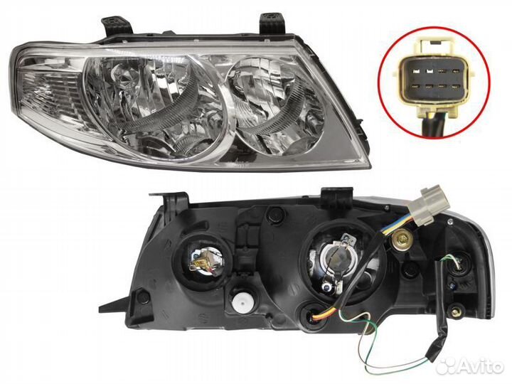 Фара nissan almera classic 07-12 euro